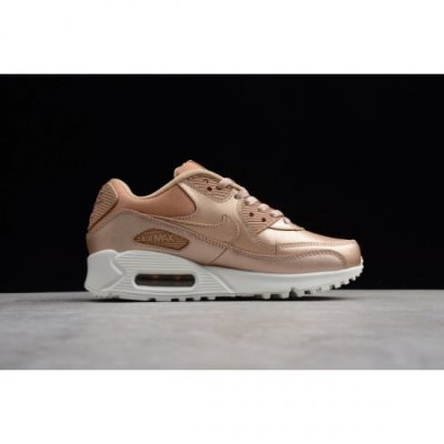 Nike Bayan Air Max 90 Premium Metal Kırmızı Koşu Ayakkabısı Türkiye - MTZWTJPD